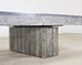 Timothy Oulton Glacier Coffee Table Burnt Timber in Lucite 6 Ft