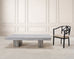 Timothy Oulton Glacier Coffee Table Burnt Timber in Lucite 6 Ft