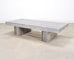 Timothy Oulton Glacier Coffee Table Burnt Timber in Lucite 6 Ft