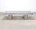 Timothy Oulton Glacier Coffee Table Burnt Timber in Lucite 6 Ft