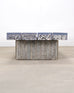 Timothy Oulton Glacier Coffee Table Burnt Timber in Lucite 6 Ft