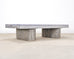 Timothy Oulton Glacier Coffee Table Burnt Timber in Lucite 6 Ft