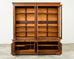 French Louis Philippe Style Walnut Library Bibliotheque Bookcase