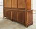 French Louis Philippe Style Walnut Library Bibliotheque Bookcase