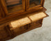 French Louis Philippe Style Walnut Library Bibliotheque Bookcase