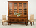 French Louis Philippe Style Walnut Library Bibliotheque Bookcase