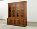 French Louis Philippe Style Walnut Library Bibliotheque Bookcase