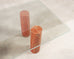 Mario Bellini Colonnato Persian Red Travertine Glass Dining Table