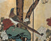 Chinese Export Six-Panel Gilt Landscape Coromandel Screen 8 Ft