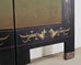 Chinese Export Six-Panel Gilt Landscape Coromandel Screen 8 Ft