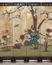 Chinese Export Six-Panel Gilt Landscape Coromandel Screen 8 Ft