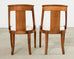 Set Six French Art Deco Gondola Dining Chairs