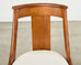 Set Six French Art Deco Gondola Dining Chairs