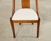 Set Six French Art Deco Gondola Dining Chairs