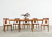 Set Six French Art Deco Gondola Dining Chairs