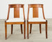 Set Six French Art Deco Gondola Dining Chairs