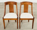 Set Six French Art Deco Gondola Dining Chairs