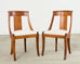 Set Six French Art Deco Gondola Dining Chairs