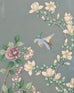 Gracie Style 8 Panel Chinoiserie Painted Wallpaper Screen 12 Ft