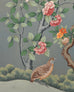 Gracie Style 8 Panel Chinoiserie Painted Wallpaper Screen 12 Ft