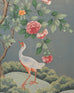 Gracie Style 8 Panel Chinoiserie Painted Wallpaper Screen 12 Ft