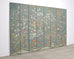 Gracie Style 8 Panel Chinoiserie Painted Wallpaper Screen 12 Ft