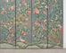 Gracie Style 8 Panel Chinoiserie Painted Wallpaper Screen 12 Ft