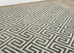 Neoclassical Style Greek Key Slate Rug by the Rug Company