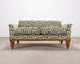20th C. Art Deco Style Greek Key Velvet and Raffia Settee