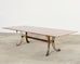 Maison Ramsay Neoclassical Style Bronze Dining Table 10 Ft