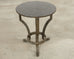 Neoclassical Greek Key Iron Marble Top Drinks Table