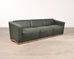 Dakota Jackson Art Deco Style Cuba Sofa in Bronze and Leather