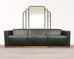 Dakota Jackson Art Deco Style Cuba Sofa in Bronze and Leather