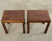 Pair of Henredon Chinese Chippendale Mahogany Side End Tables