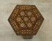 Moorish Syrian Hexagonal Inlay Drink Table