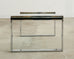 Charles Hollis Jones Chrome Glass "Box" Coffee Table
