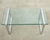 Charles Hollis Jones Chrome Glass "Box" Coffee Table