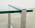 Charles Hollis Jones Chrome Glass "Box" Coffee Table