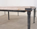 Holly Hunt Rue de Seine Limestone and Iron Cocktail Table 5 Ft
