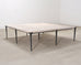 Holly Hunt Rue de Seine Limestone and Iron Cocktail Table 5 Ft