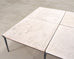 Holly Hunt Rue de Seine Limestone and Iron Cocktail Table 5 Ft