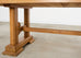 French Arts and Crafts Oak Farmhouse Trestle Dining Table