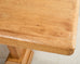 French Arts and Crafts Oak Farmhouse Trestle Dining Table