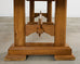 French Arts and Crafts Oak Farmhouse Trestle Dining Table