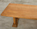 French Arts and Crafts Oak Farmhouse Trestle Dining Table