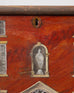 19th Century Country English Chest with House Facade Georgian Trunk
