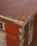 19th Century Country English Chest with House Facade Georgian Trunk