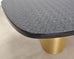 India Mahdavi Alber Sectional Walnut Brass Dining Table 11 Ft
