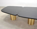India Mahdavi Alber Sectional Walnut Brass Dining Table 11 Ft