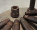 Set of 16 Industrial Oversized Iron Nuts Bolts and Link Plates